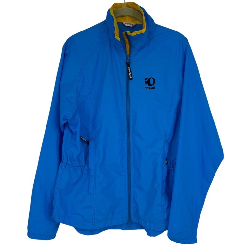 Pearl Izumi Blue Zip Up Cycling Windbreaker Jacket SZ M Unisex Men Women Zephrr